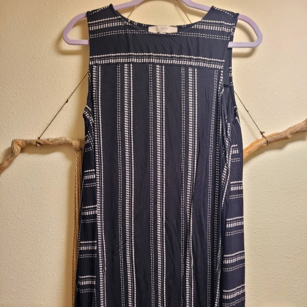 Loft sleeveless swing dress